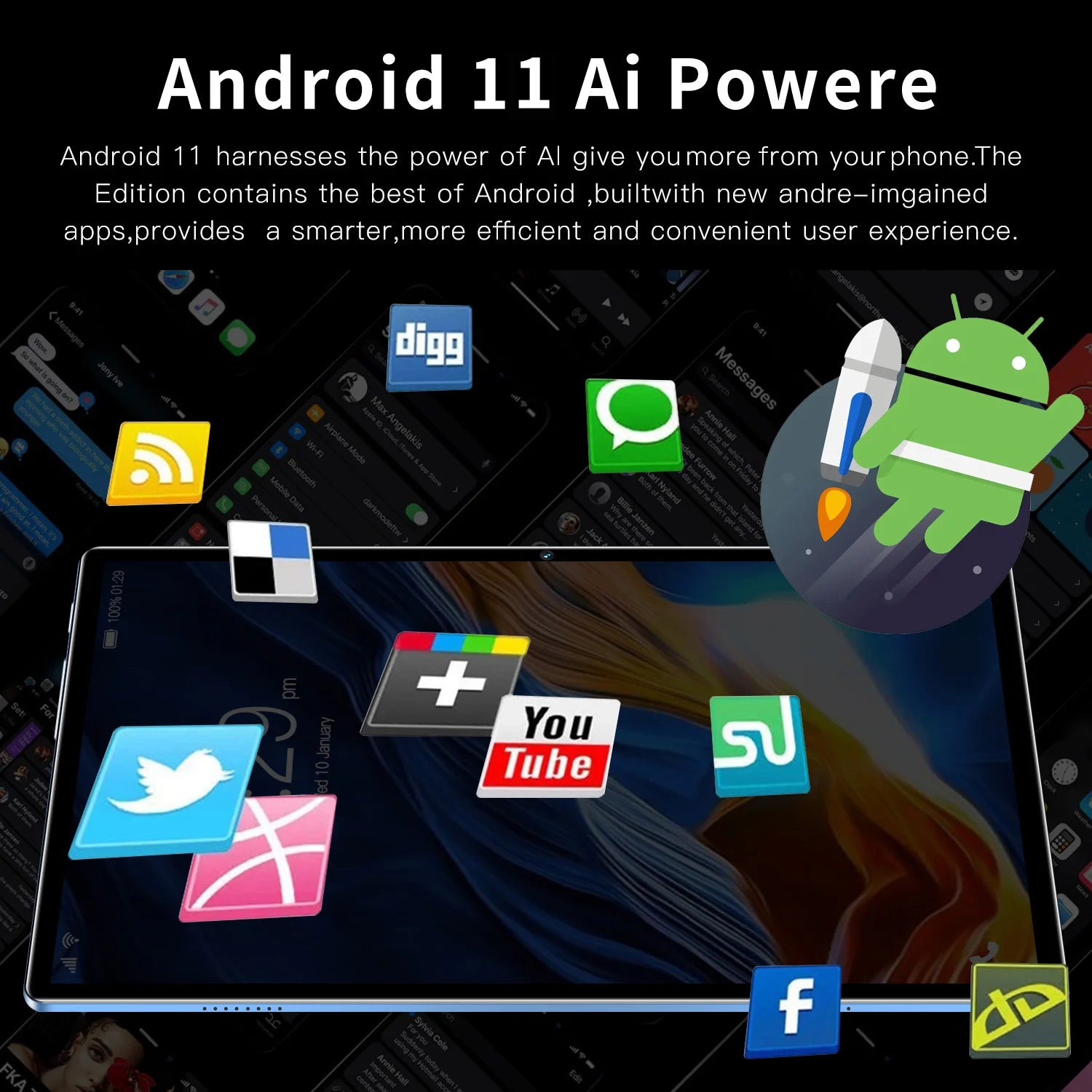 10.1” Android Tablet 64GB with Dual SIM